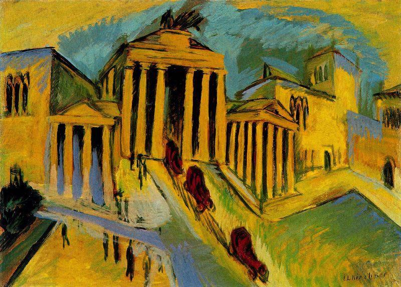 Ernst Ludwig Kirchner Brandenburger Tor oil painting picture